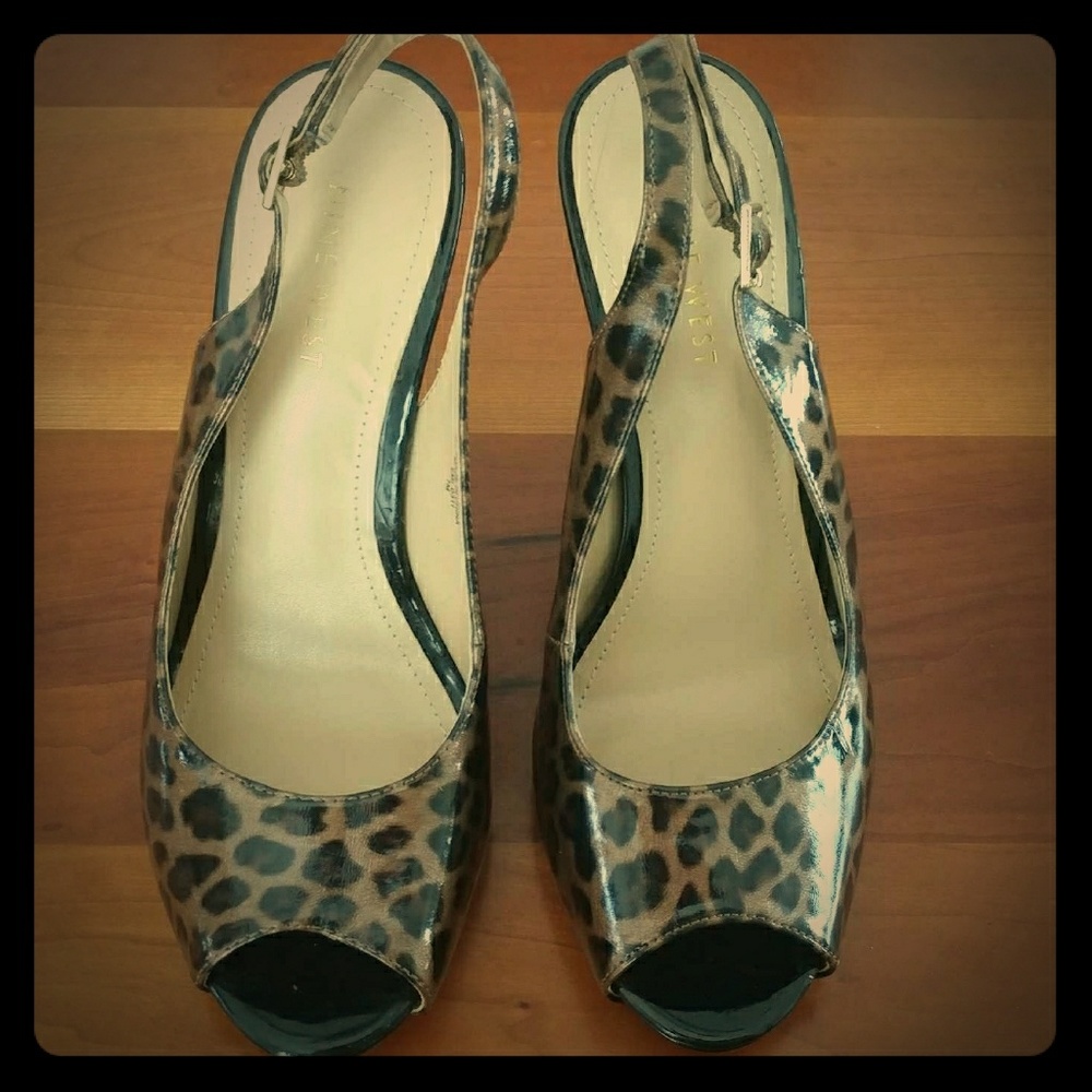 Nine West leopard heels